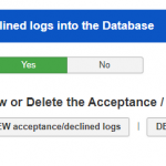 Store Acceptance  Declined logs into the Database